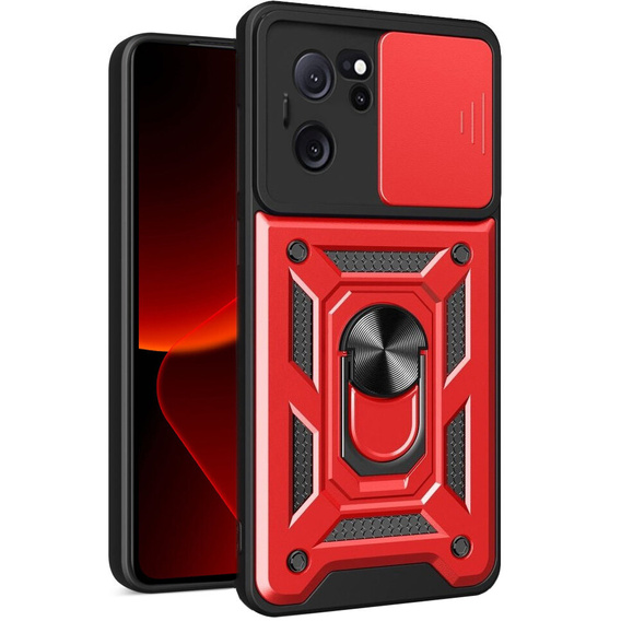 Pouzdro pro Xiaomi 13T / 13T Pro, CamShield Slide, červené