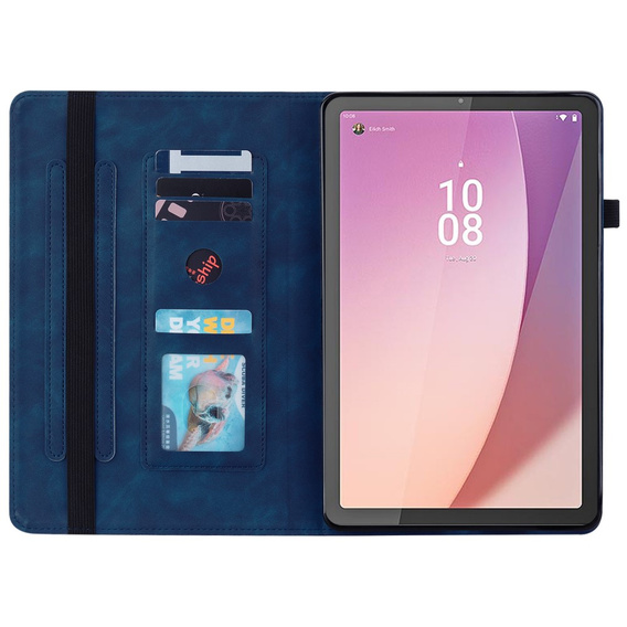 Pouzdro pro Lenovo Tab M9, Wallet Pen Slot, modré