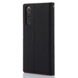 Klopové pouzdro pro Sony Xperia 10 V, Litchi Skin Grain, černé