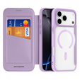 Dux Ducis pouzdro pro iPhone 17 Pro, Skin X Pro, s klopou, pro MagSafe, fialové