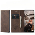Pouzdro CASEME pro Samsung Galaxy S20 FE, Leather Wallet Case, hnědé