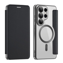 RFID Wallet MagSafe pouzdro s klopou a ochranou fotoaparátu pro Samsung Galaxy S26 Ultra