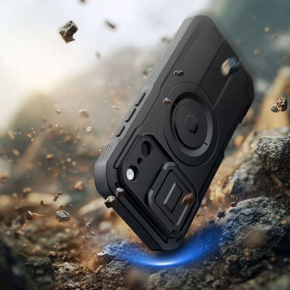 Pouzdro Tech-Protect pro iPhone 17 Pro Max, Kevlar MagSafe+, černé