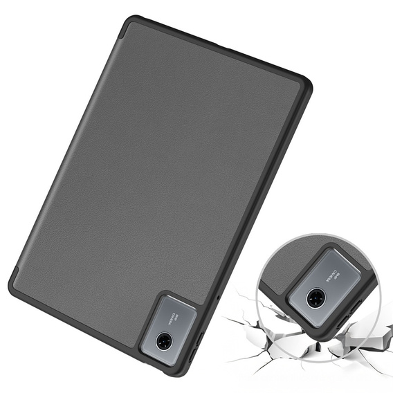 Pouzdro pro Lenovo Idea Tab 11" 2025 TB336FU TB336ZU, stojánek, Smartcase s držákem stylusu, šedé