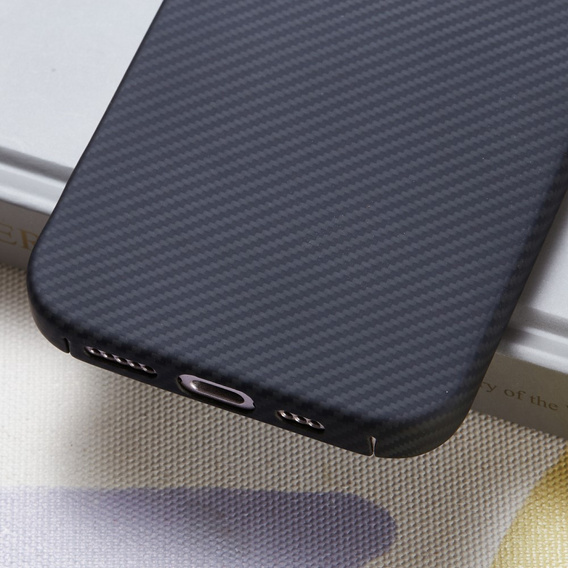 Pouzdro pro iPhone 16 Plus, Aramid Fiber Cover, černé