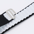 Nylonový řemínek pro Apple Watch 1/2/3/4/5/6/7/8/SE/ULTRA 42/44/45/49 mm, černý / bílý
