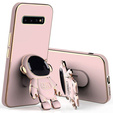 Pouzdro pro Samsung Galaxy S10, Astronaut, růžové rose gold