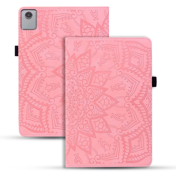 Pouzdro s klopou pro Lenovo Tab M11, flower, růžové