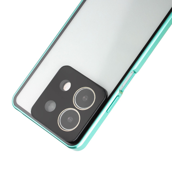 Pouzdro pro Xiaomi Redmi Note 13 5G, Magnetic Dual Glass, zelené