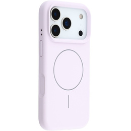 Silikonové pouzdro pro iPhone 17 Pro Max, pro MagSafe, proti nárazu, fialové