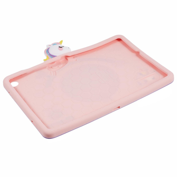 Dětské pouzdro pro Samsung Galaxy Tab A9+, Cute Patterns, se stojánkem, růžové