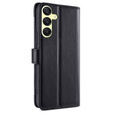 Klopové pouzdro pro Samsung Galaxy A25 5G, Wallet Zipper Pocket, černé