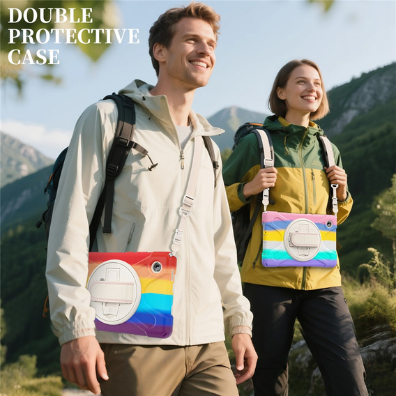 Pevné pouzdro s podstavcem a ramenním popruhem pro Samsung Galaxy Tab A11