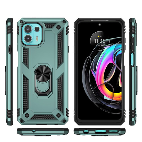 Pancéřové pouzdro pro Motorola Edge 20 Lite, Nox Case Ring, zelené