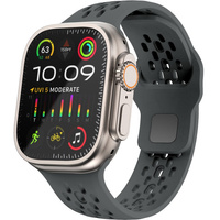 Silikonový řemínek pro Apple Watch 1/2/3/4/5/6/7/8/SE/ULTRA 42/44/45/49MM, šedý