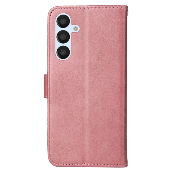 Klopové pouzdro pro Samsung Galaxy A34 5G, Leather Wallet, růžové rose gold