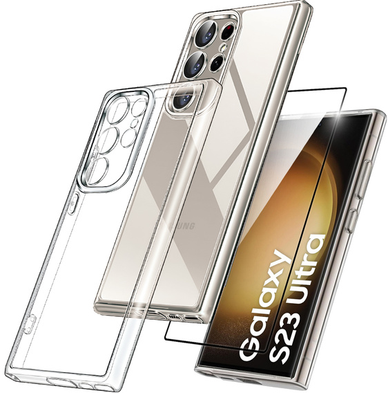 Pouzdro pro Samsung Galaxy S23 Ultra, Premium Armor Slim, průhledné