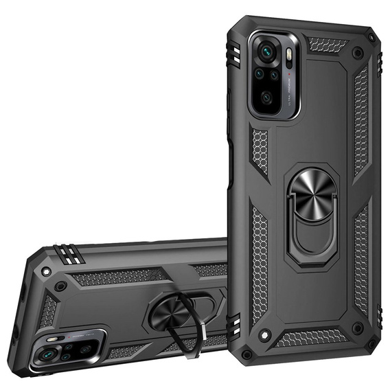 Pancéřové pouzdro pro Xiaomi Redmi Note 10/10S, Nox Case Ring, černé