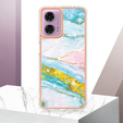Ochranné pouzdro pro Motorola Moto G24 / G24 Power / G04, Marble Slim Case, modré