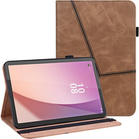 Pouzdro pro Lenovo Tab M9, Classic, s prostorem pro stylus, hnědé