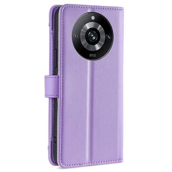 Klopové pouzdro pro Realme 11 Pro 5G / Pro+ 5G, Wallet Zipper Pocket, fialové