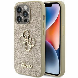 Pouzdro GUESS Fixed Glitter Big 4G Logo pro iPhone 15 Pro
