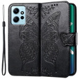 Klopové pouzdro pro Xiaomi Redmi Note 12 4G, Butterfly, černé