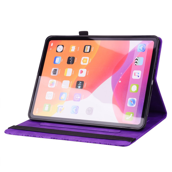 Pouzdro s klopou pro Lenovo Tab M11, flower, fialové