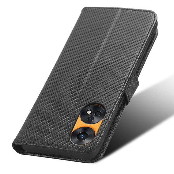 Klopové pouzdro pro Oppo Reno8 T 4G, Wallet Smart Magnet, černé