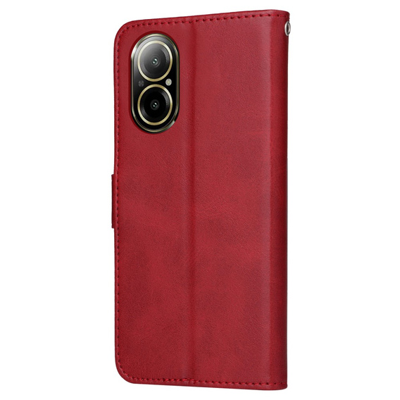 Klopové pouzdro pro Realme C67, Leather Wallet, červené