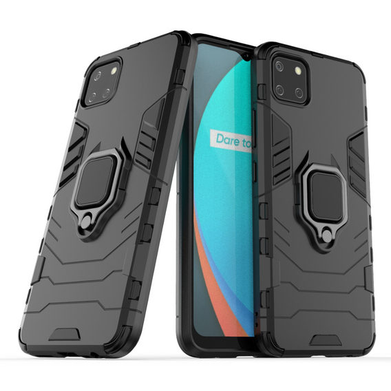 Pouzdro pro Realme C11 2021, Kickstand Ring, černé
