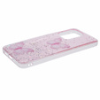 Pouzdro pro Xiaomi Redmi 13C / Poco C65, Glitter Butterfly, růžové