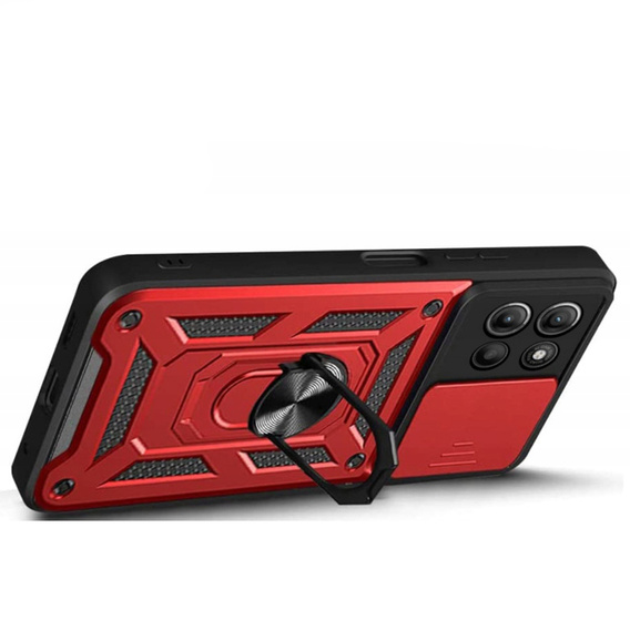 Pouzdro pro Motorola Moto G15 / Motorola Moto G15 Power, CamShield Slide, červené