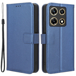 Klopové pouzdro pro Infinix Note 30 Pro 4G, Wallet Smart Magnet, modré