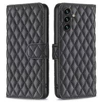 Klopové pouzdro pro Samsung Galaxy A56, Wallet, BINFEN COLOR, černé