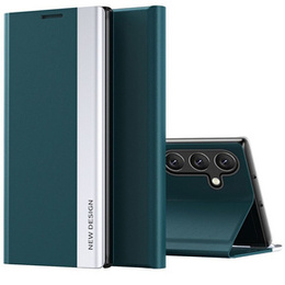 Klopové pouzdro pro Samsung Galaxy A35 5G, Side Magnetic, zelené