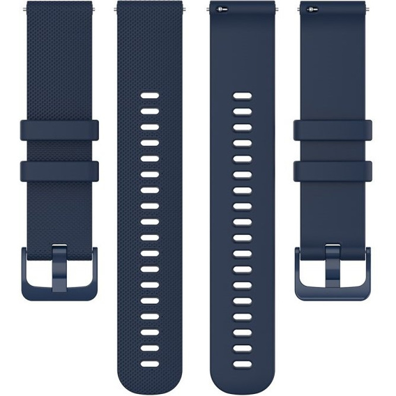 Pasek Silikonowy 18mm do Garmin Vivomove 3S / Vivoactive 4S, Dark Blue