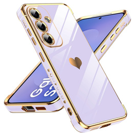 Pouzdro pro Samsung Galaxy S25 FE, Electro heart, fialové