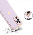 Pouzdro pro Samsung Galaxy A55 5G, Electro heart, fialové + Full Glue Ceramic Glass