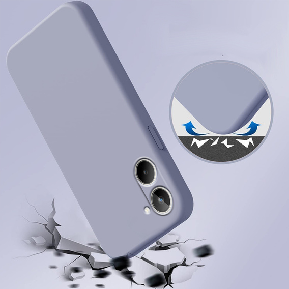 Pouzdro pro Realme 10 4G, Silicone Lite, fialové