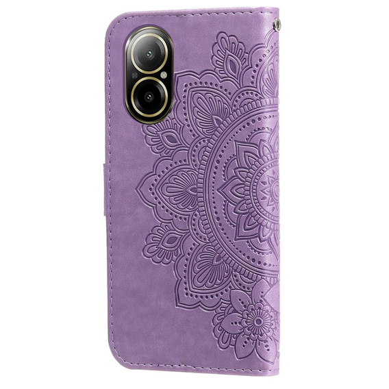 Klopové pouzdro pro Realme C67, Mandala, fialové