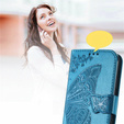 Klopové pouzdro pro Motorola Edge 50 Ultra, Butterfly, modré
