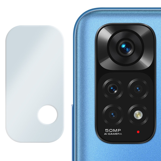 Tvrzené sklo na fotoaparát pro Xiaomi Redmi Note 11, modré