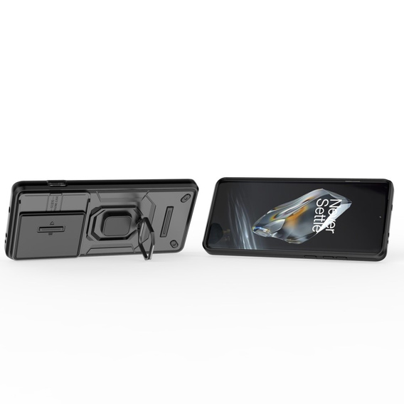 Pouzdro pro OnePlus 12 5G, KickStand Camera Lens, černé