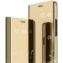 Pouzdro pro Xiaomi Mi 11 Lite / Mi 11 Lite 5G / 11 Lite 5G NE, Clear View, zlaté