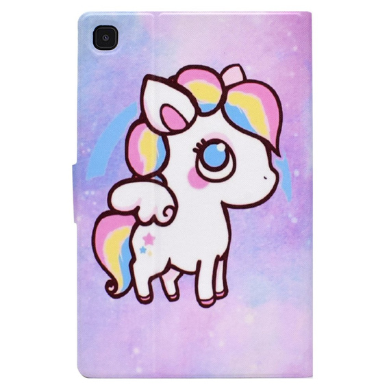 Pouzdro pro Samsung Galaxy Tab A7 Lite, s klopou, colorful horse