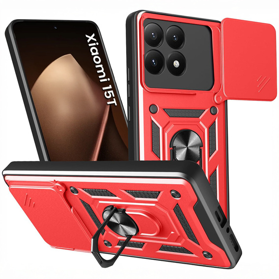 Pancéřové pouzdro CamShield Slide s krytem fotoaparátu a kroužkem pro Xiaomi 15T