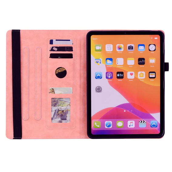 Pouzdro s klopou pro Lenovo Tab M11, flower, růžové