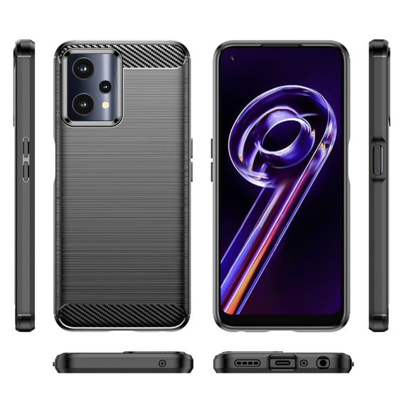 Pouzdro pro Realme 9 Pro / OnePlus Nord CE 2 Lite 5G, Carbon, černé