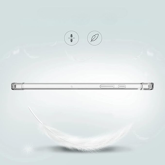 Pouzdro pro Samsung Galaxy Tab A9+, silikonové, průhledné